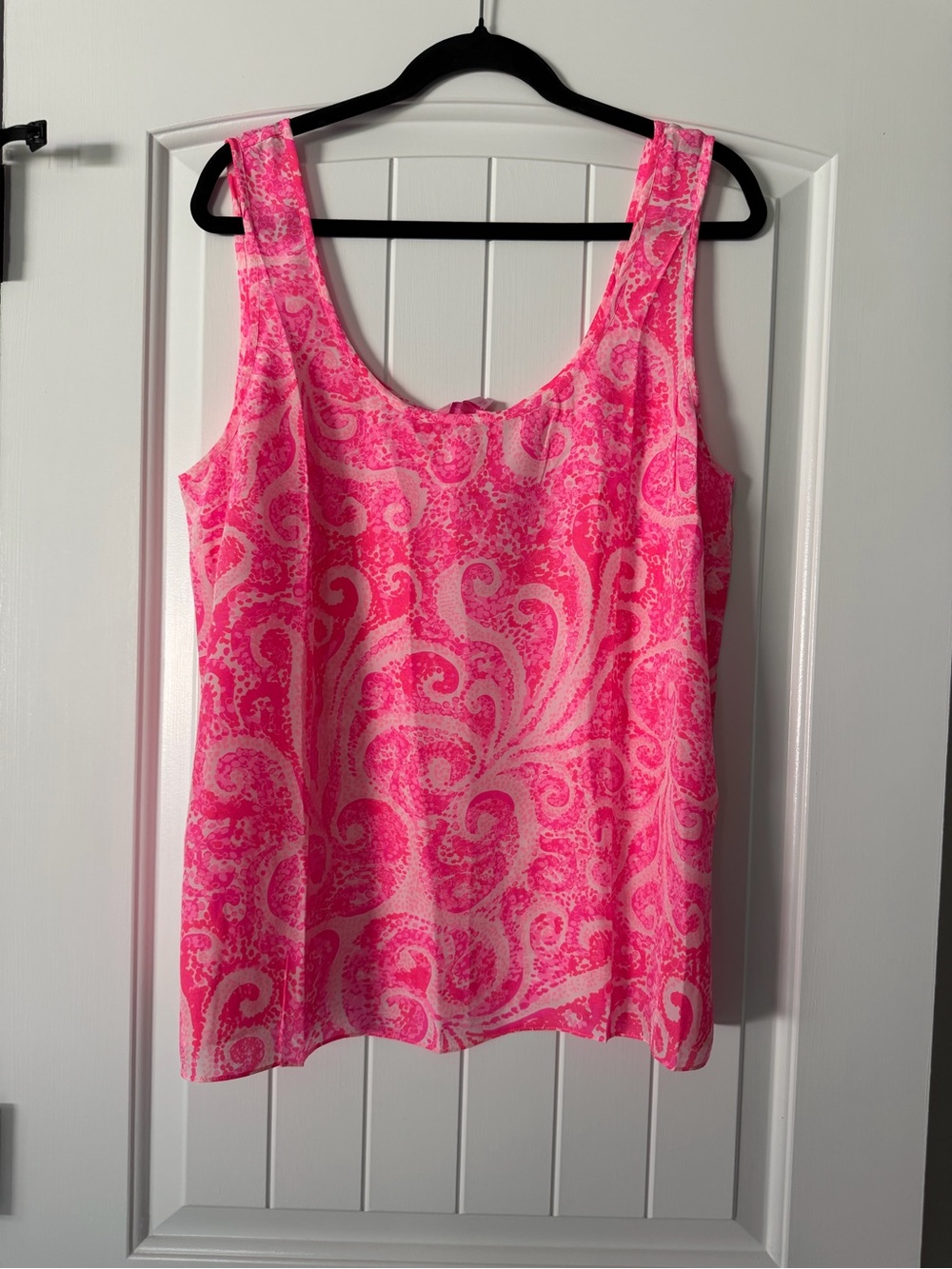 NWT Lilly Pulitzer Pink 100% silk Cosmos Top size XL - original retail $118